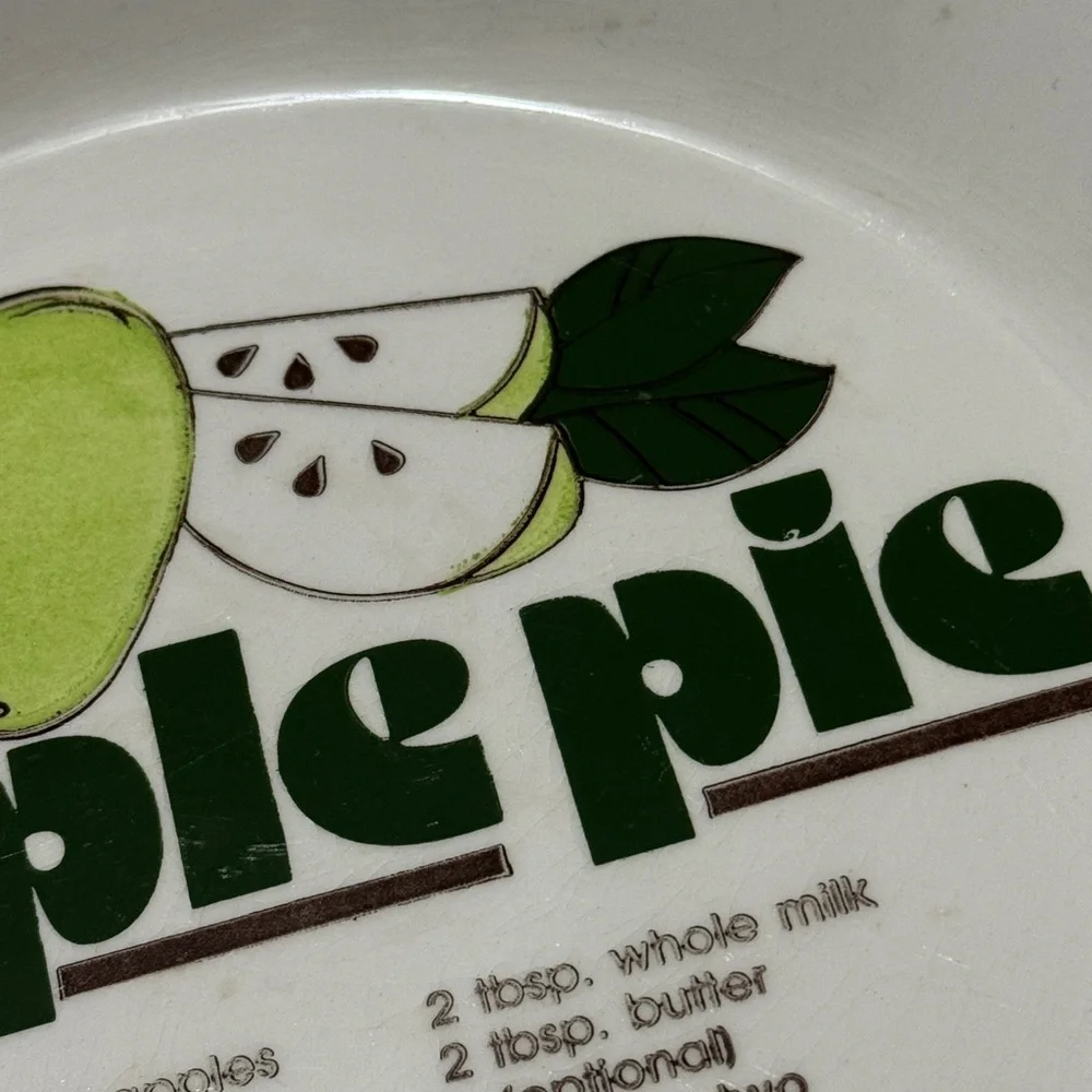 Vintage “Apple Pie” Ceramic Dish-Kitschy Display or Actual Use-10 inch